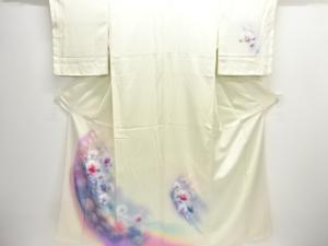 未使用品　花に蝶模様訪問着
